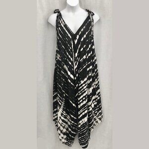 Style Park 1 Bali Jumpsuit Wide Leg Tie Dyed Rayon Voile OS-Large